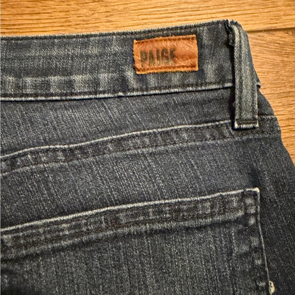PAIGE Kylie Crop Women’s Cuffed Dark Blue Jeans Size 29 - Picture 6 of 6